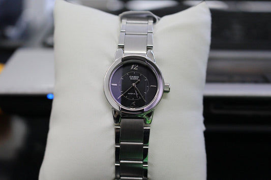 Casio LTP-1230D-1C Stainless Steel Silver Watch, Women Watches