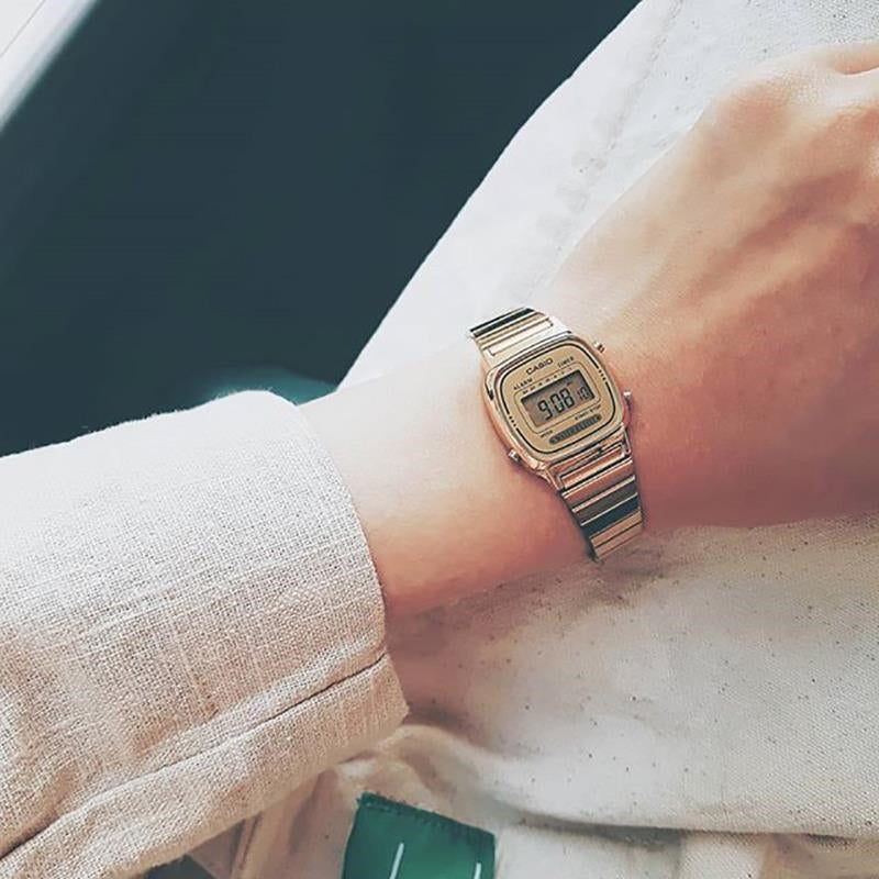 Casio Vintage Full Golden St.Steel Digital LA670WGA-9D