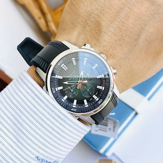 Casio Analog Black Dial Men's Watch MTP-E505-1AVDF