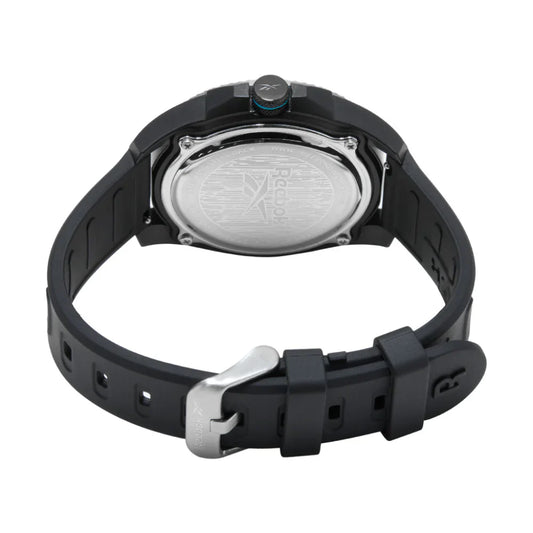 Reebok RV-GRD-G3-PBIB-BW Black Rubber Band Black Dial For Men