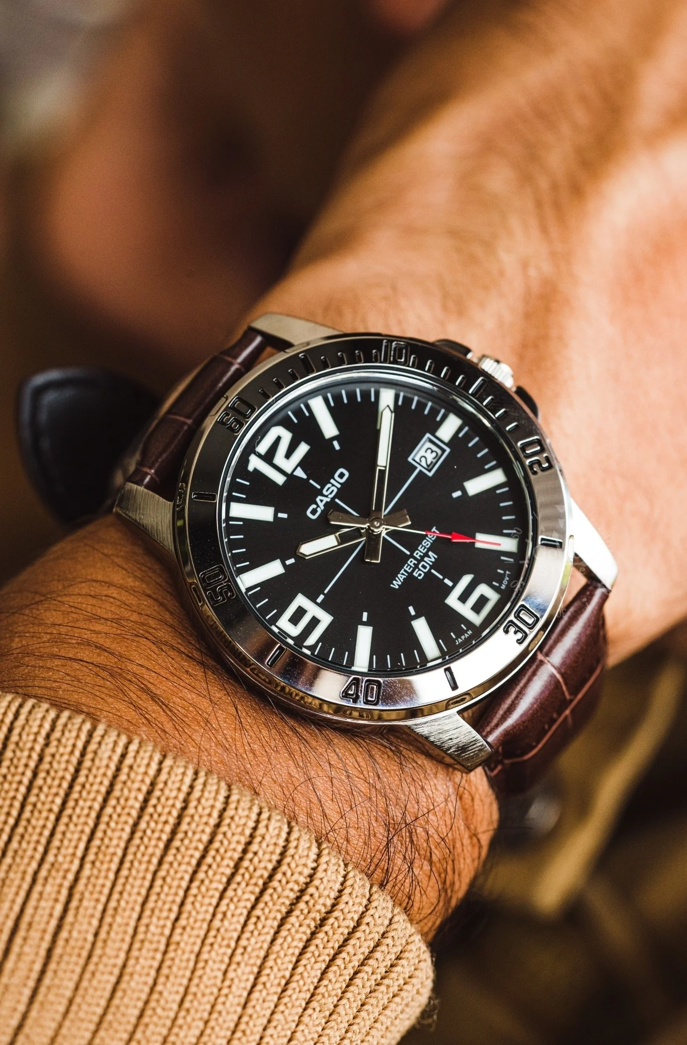 Casio MTP-VD01L-1BV Men's Enticer Stainless Steel