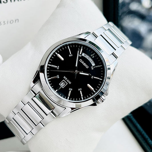 Casio Classic Silver Watch MTP1370D-1A1