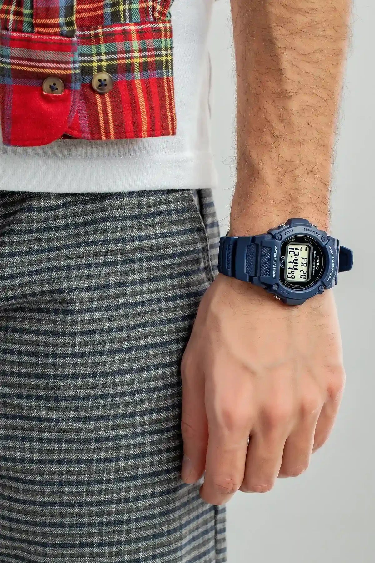 Casio W-219H-2A For Men Digital Watch