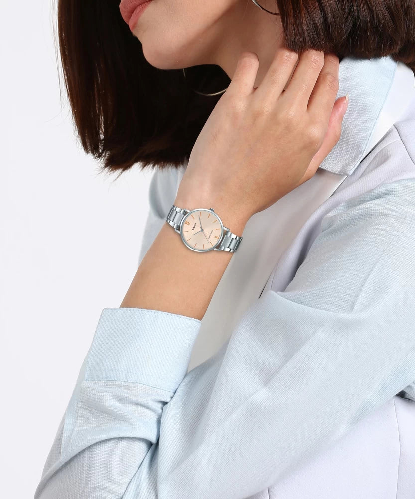 Casio LTP-VT01D-4B Women's Minimalistic Stainless
