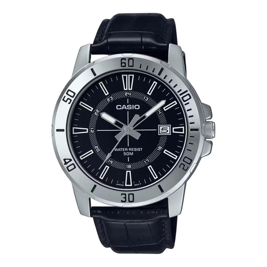 Casio MTP-VD01L-1C Men's Black Dial Casual Analog
