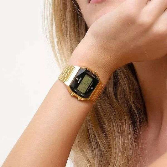 Casio Gold A159WGED-1DF Natural Diamond Digital
