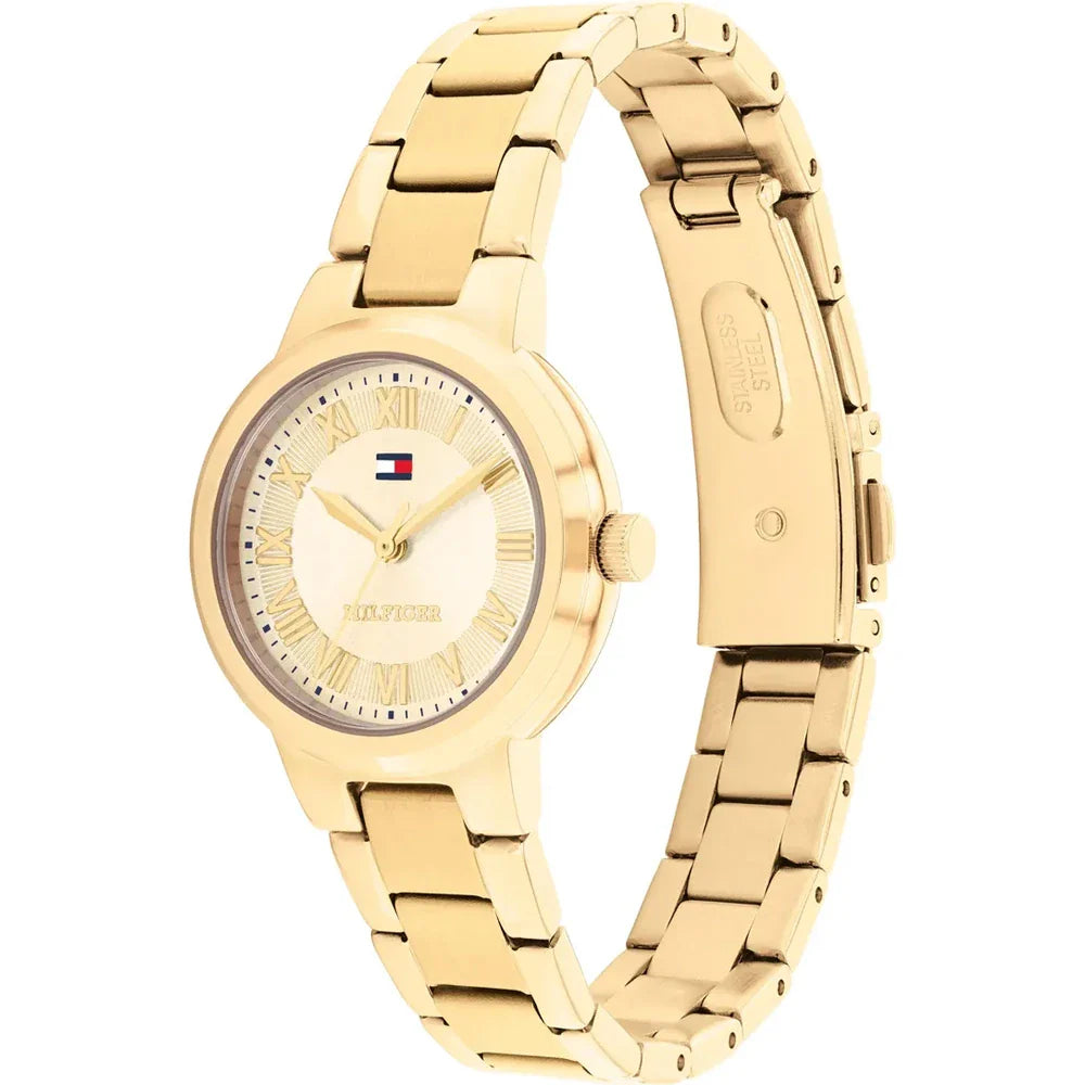 TOMMY HILFIGER 1782905 GOLDEN STEEL BAND GOLDEN DIAL FOR WOMEN