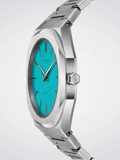 D1 MILANO D1-UTBU08 SILVER STEEL BAND TIFFANY BLUE DIAL FOR MEN