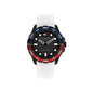 TOMMY HILFIGER 1792264 WHITE RUBBER BAND BLACK DIAL FOR MEN