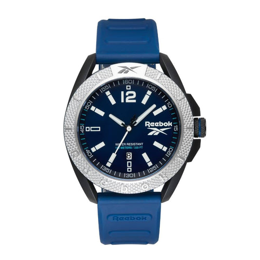 Reebok RV-GRD-G3-PBIN-N2 Blue Rubber Band Navy Blue Dial For Men