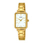 Casio LTP-V009G-7E Women's Rectangular Petite Gold Tone Stainless Steel