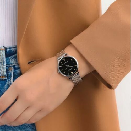 Casio LTP-VT01D-1B Stainless Steel , Woman Watches