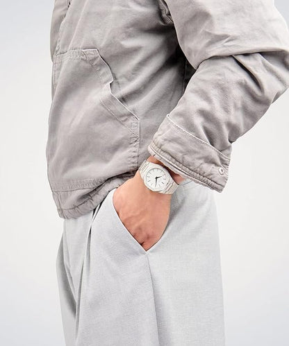D1 MILANO D1-UTBJ23 SILVER STEEL BAND SILVER DIAL FOR MEN