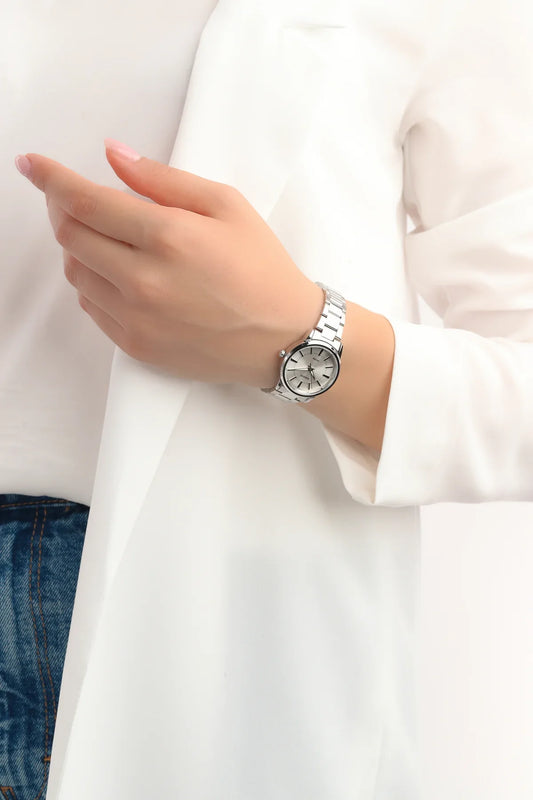 Casio LTP-1303D-7AVDF Stainless Steel Silver Watch, Women Watches