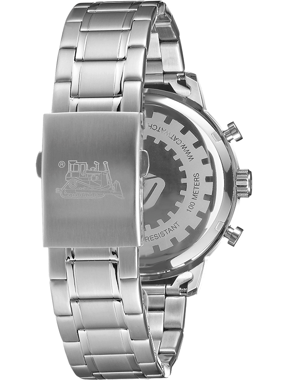 CAT AK.149.11.127 Silver Steel Band Black Dial For Men