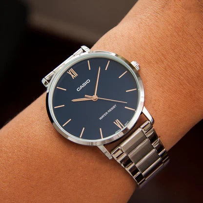 Casio, MTP-VT01D-2BUDF, Men's Watch - Stainless Steel