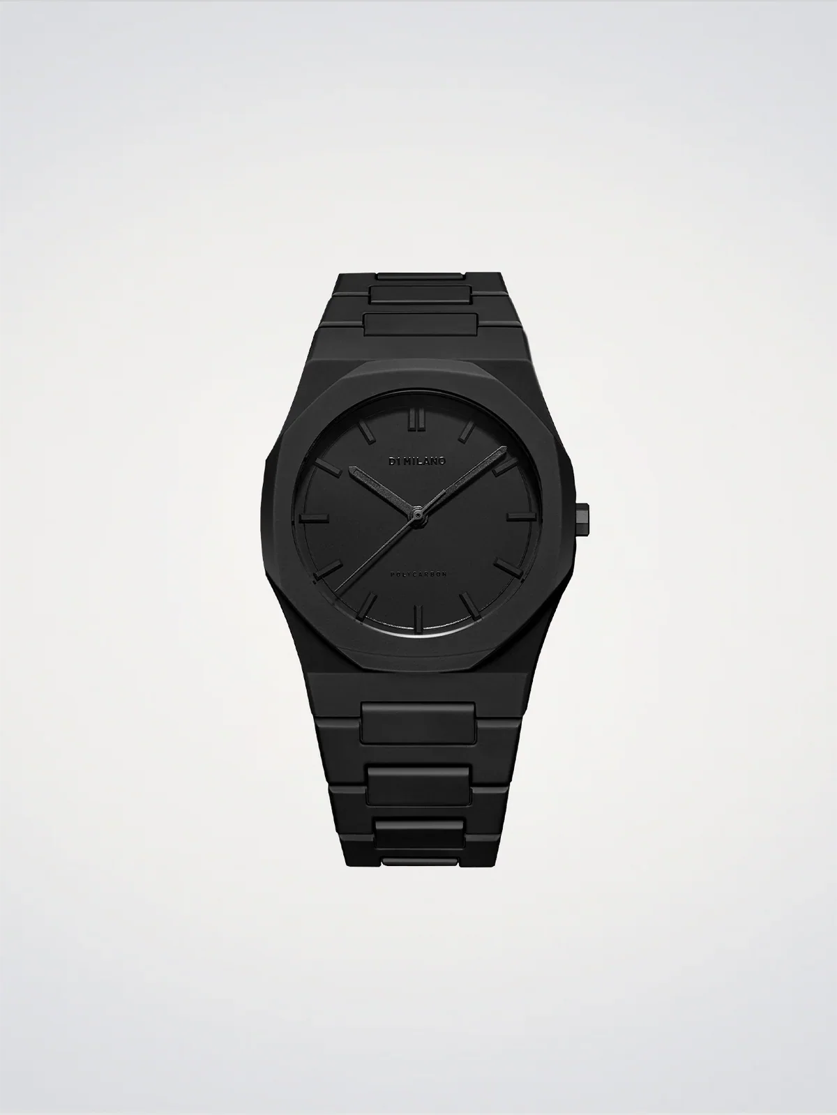 D1 MILANO D1-PCBJ10 BLACK POLY CARBON BAND BLACK DIAL FOR MEN
