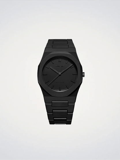 D1 MILANO D1-PCBJ10 BLACK POLY CARBON BAND BLACK DIAL FOR MEN