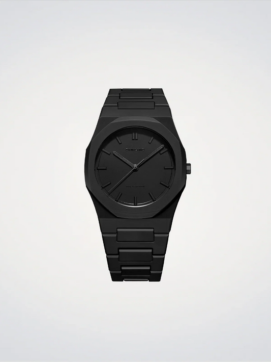 D1 MILANO D1-PCBJ10 BLACK POLY CARBON BAND BLACK DIAL FOR MEN