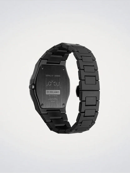 D1 MILANO D1-PCBJ13 BLACK POLY CARBON BAND BLACK DIAL FOR MEN