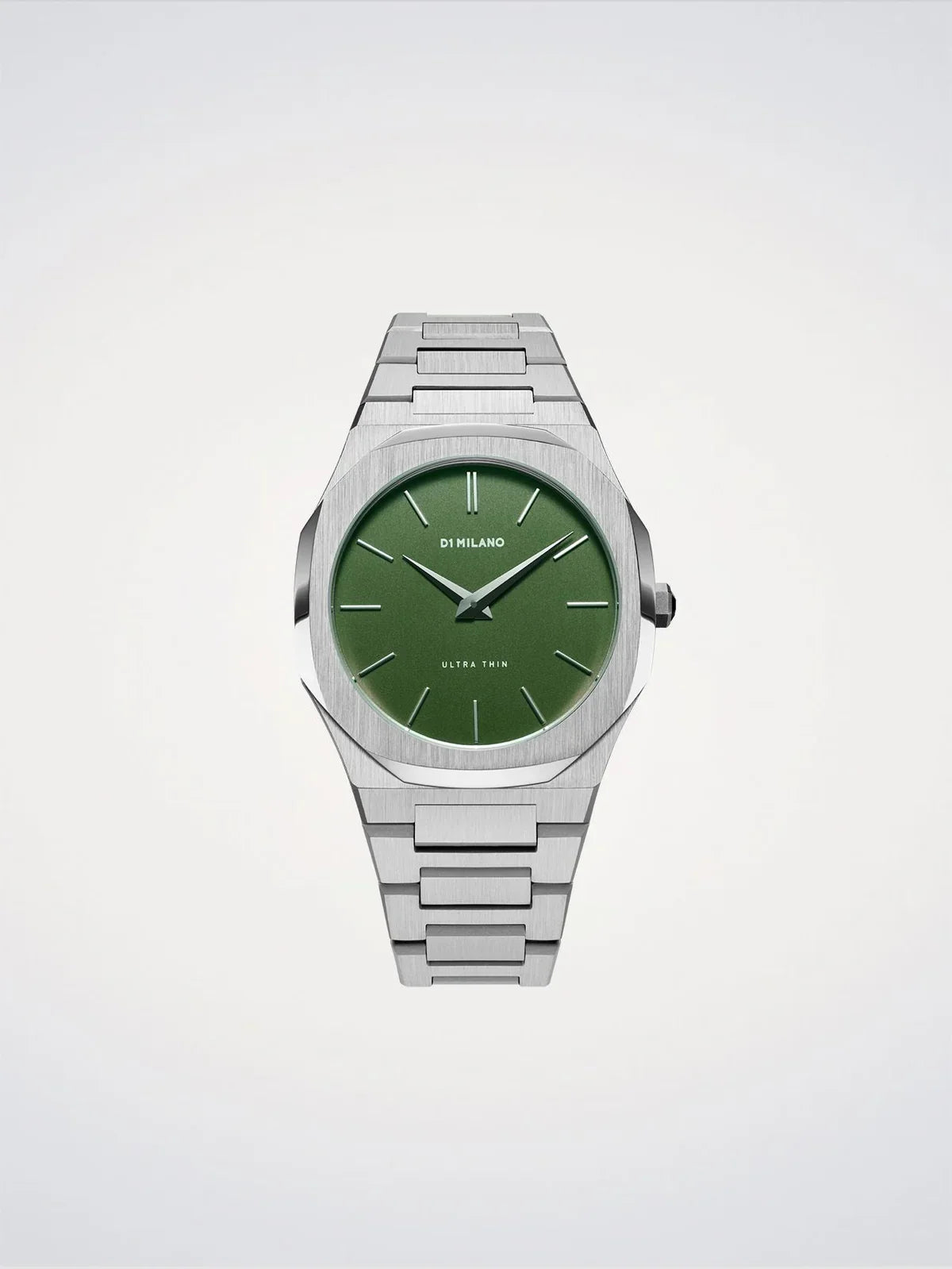 D1 MILANO D1-UTBJ06 SILVER STEEL BAND GREEN DIAL FOR MEN
