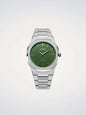 D1 MILANO D1-UTBJ06 SILVER STEEL BAND GREEN DIAL FOR MEN