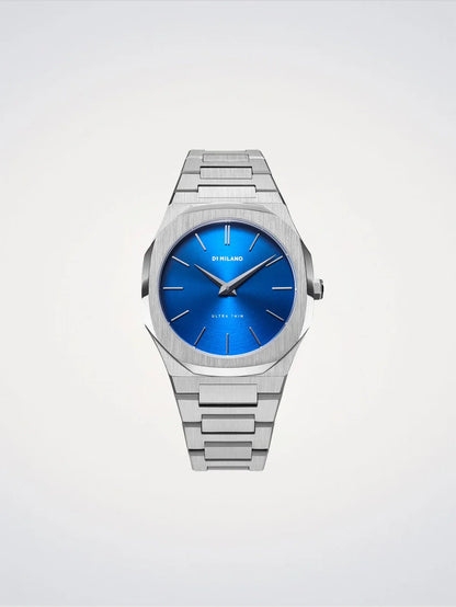 D1 MILANO D1-UTBJ09 SILVER STEEL BAND BLUE DIAL FOR MEN