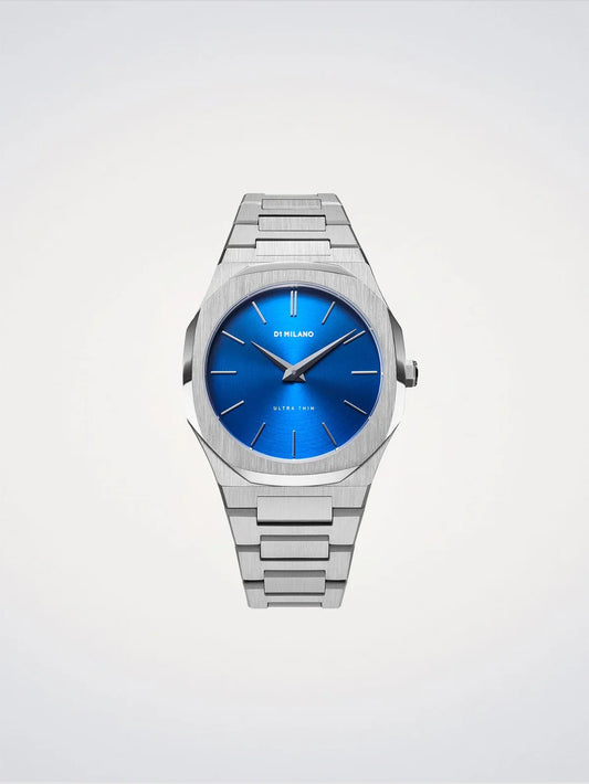 D1 MILANO D1-UTBJ09 SILVER STEEL BAND BLUE DIAL FOR MEN