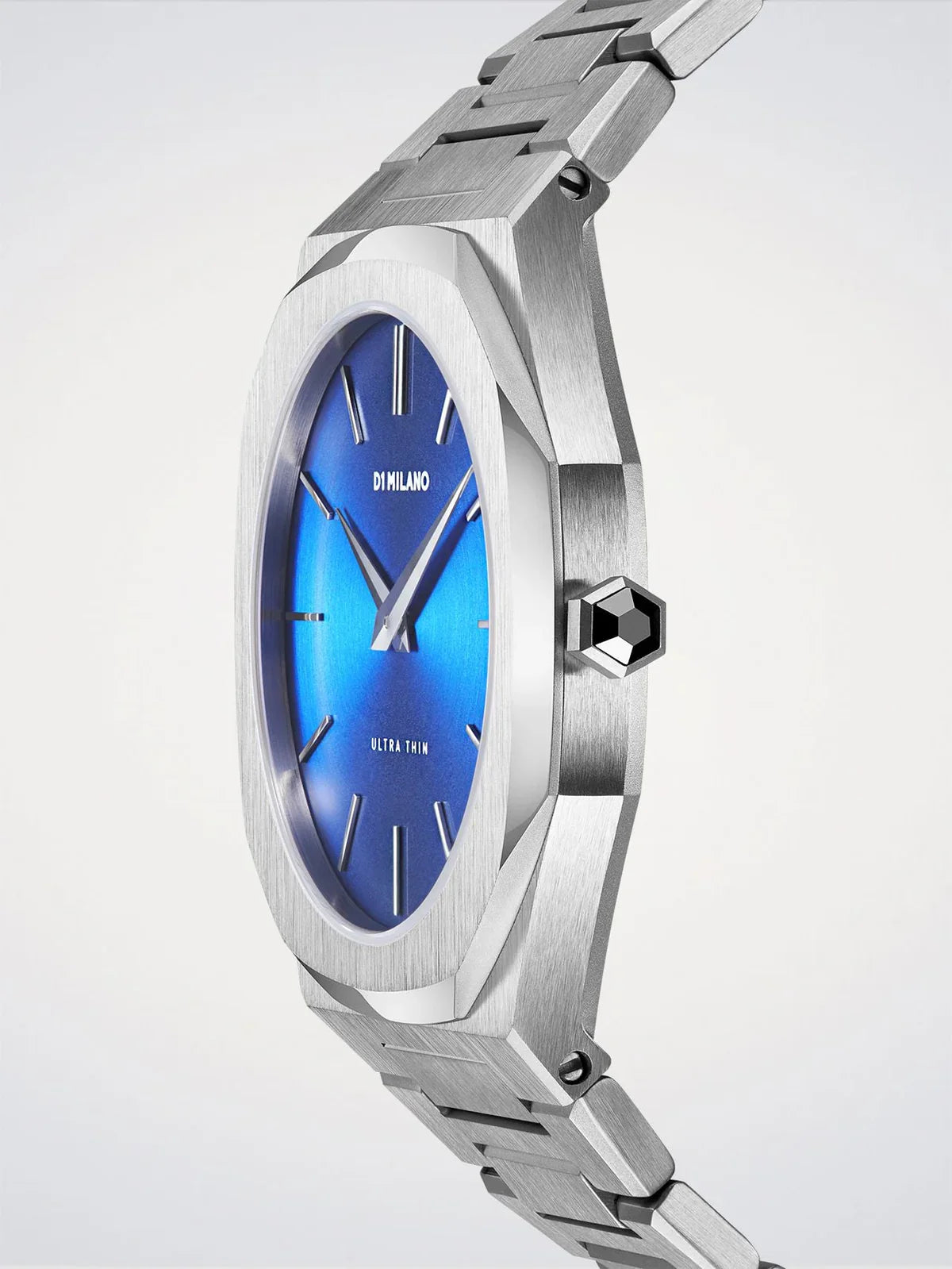 D1 MILANO D1-UTBJ09 SILVER STEEL BAND BLUE DIAL FOR MEN