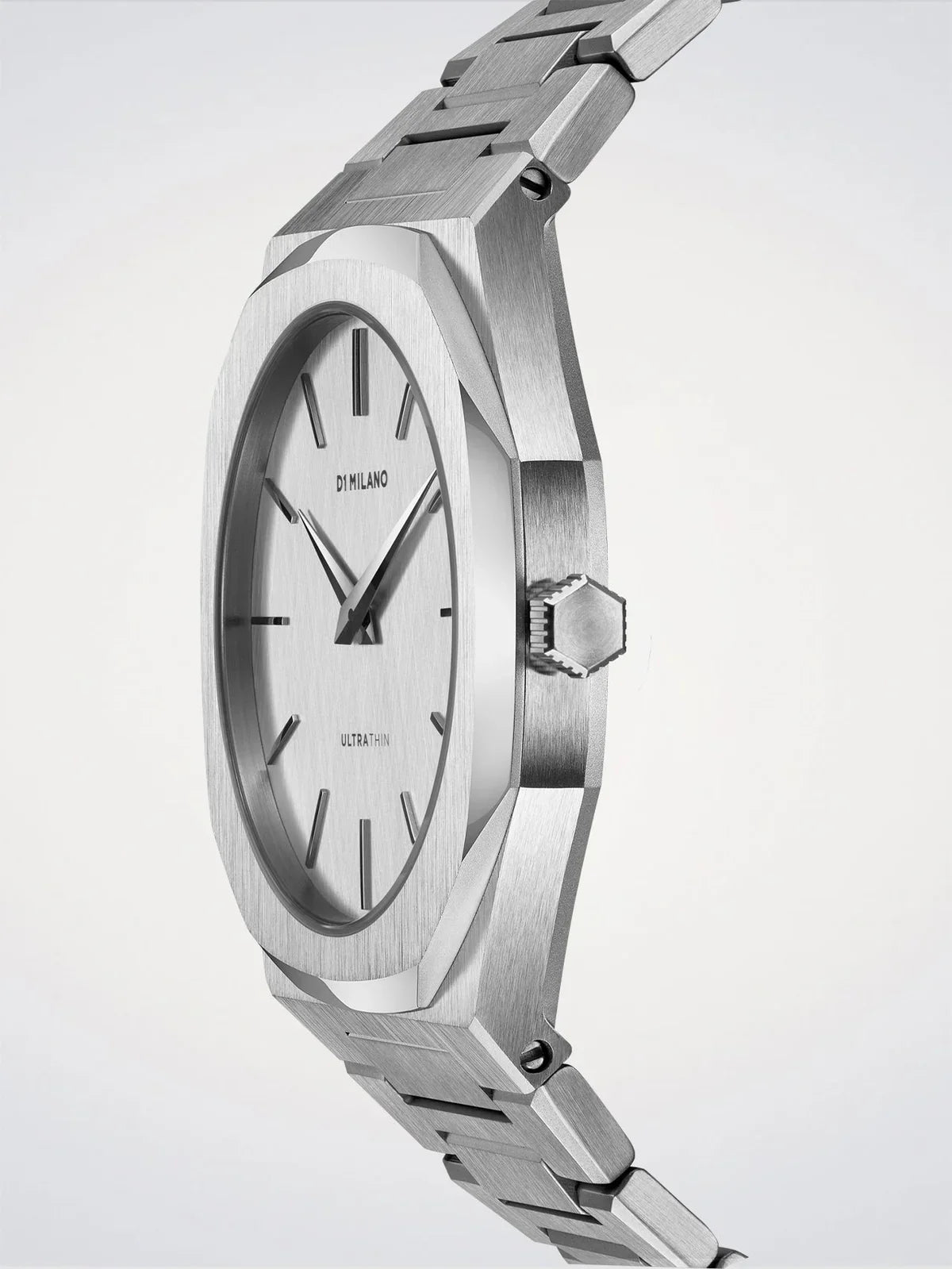 D1 MILANO D1-UTBJ23 SILVER STEEL BAND SILVER DIAL FOR MEN