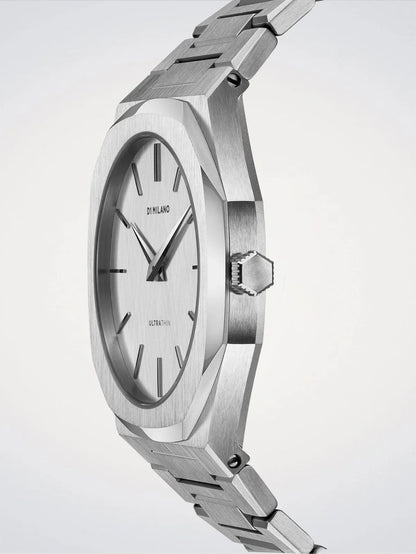 D1 MILANO D1-UTBJ23 SILVER STEEL BAND SILVER DIAL FOR MEN