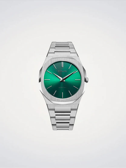 D1 MILANO D1-UTBJ37 SILVER STEEL BAND GREEN DIAL FOR MEN