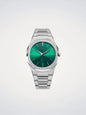 D1 MILANO D1-UTBJ37 SILVER STEEL BAND GREEN DIAL FOR MEN