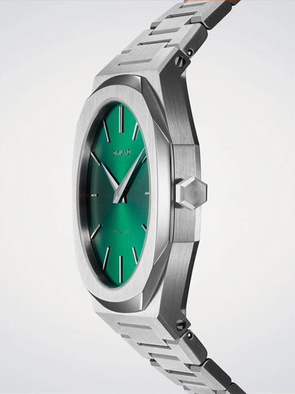 D1 MILANO D1-UTBJ37 SILVER STEEL BAND GREEN DIAL FOR MEN