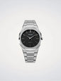 D1 MILANO D1-UTBJ40 SILVER STEEL BAND BLACK DIAL FOR MEN