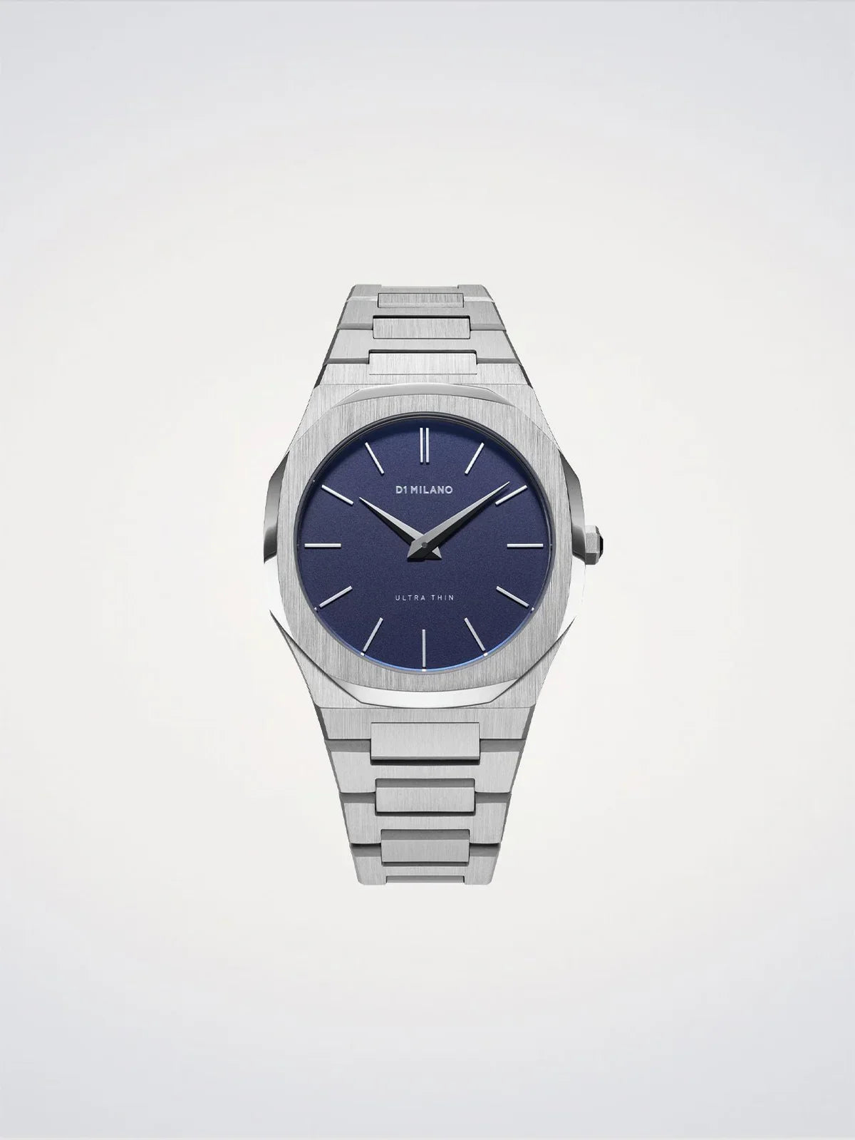 D1 MILANO D1-UTBU01 SILVER STEEL BAND NAVY BLUE DIAL FOR MEN