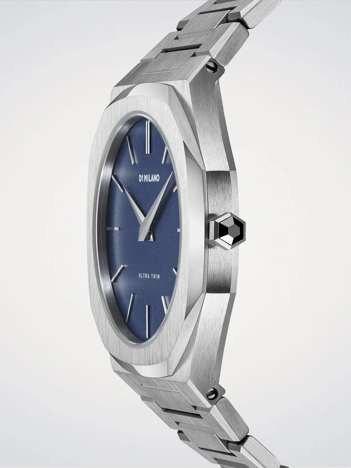 D1 MILANO D1-UTBU01 SILVER STEEL BAND NAVY BLUE DIAL FOR MEN