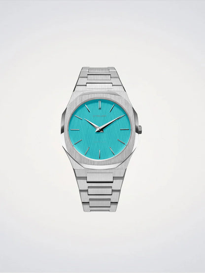 D1 MILANO D1-UTBU08 SILVER STEEL BAND TIFFANY BLUE DIAL FOR MEN