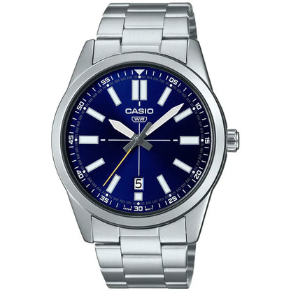 Casio MTP-VD02D-2E Men's Stainless Steel Blue Dial