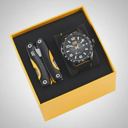 CAT SET.QE.161.21.132 Black Rubber Band Black Dial For Men