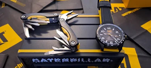 CAT SET.QE.161.21.132 Black Rubber Band Black Dial For Men
