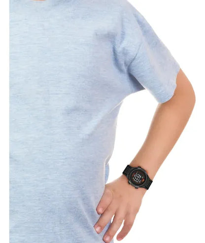 LACOSTE 2030072 BLACK RUBBER BAND BLACK DIAL  FOR YOUTH