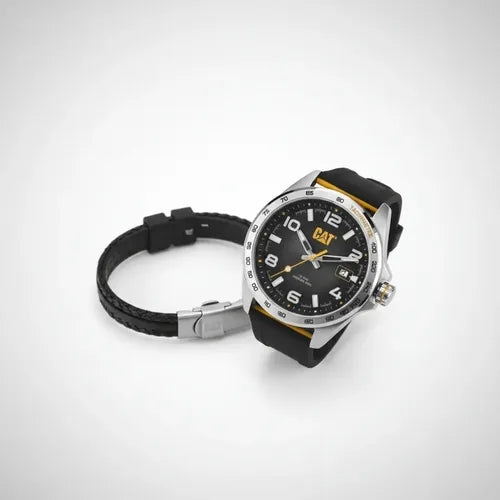 CAT SET.QE.141.21.132 Black Rubber Band Black Dial For Men