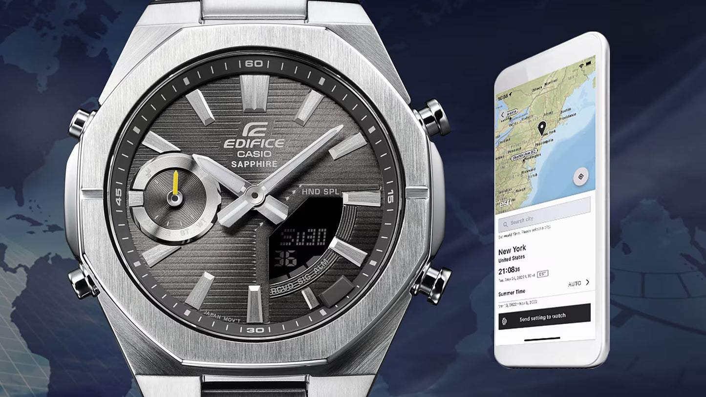CASIO EDIFICE ECB-S10DB-1A MEN WATCH