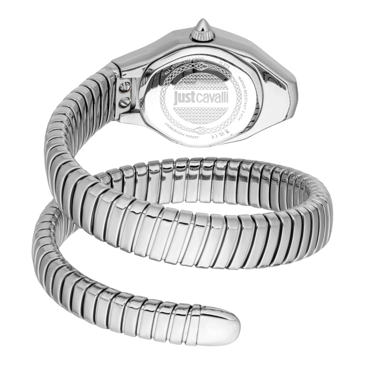 JUST CAVALLI JC1L375M0015 SILVER STEEL BAND WHITE DIAL  FOR WOMEN