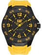 CAT LB.111.27.137 Yellow Rubber Band Black Dial For Men