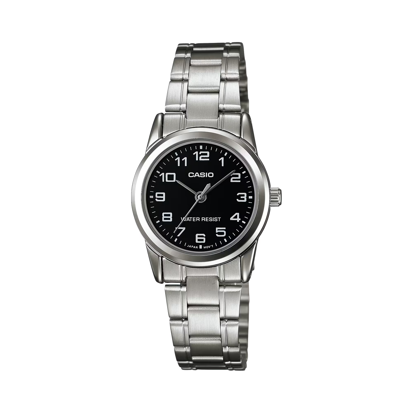 CASIO Women's Water Resistant Stainless Steel Analog Watch LTP-V001D-1B