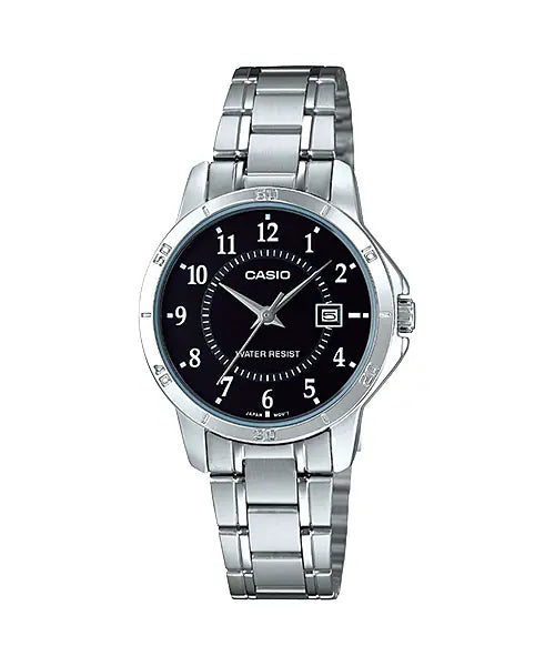 Casio LTP-V004D-1B Stainless Steel, Woman Watches