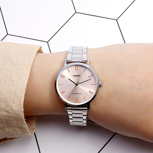 Casio LTP-VT01D-4B2 Women's Minimalistic Stainless