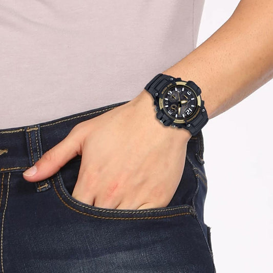 Casio Youth Analog Black Dial Watch -MCW-100H-9A2VDF, Men
